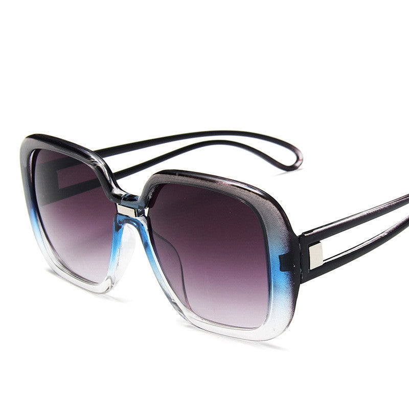 Lunettes de soleil à grande monture dégradée
