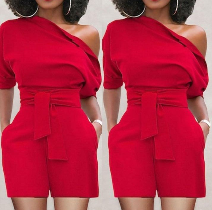 Combinaison short une épaule