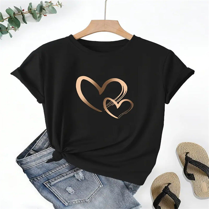T-shirt imprimé cœur - Chic&Shines