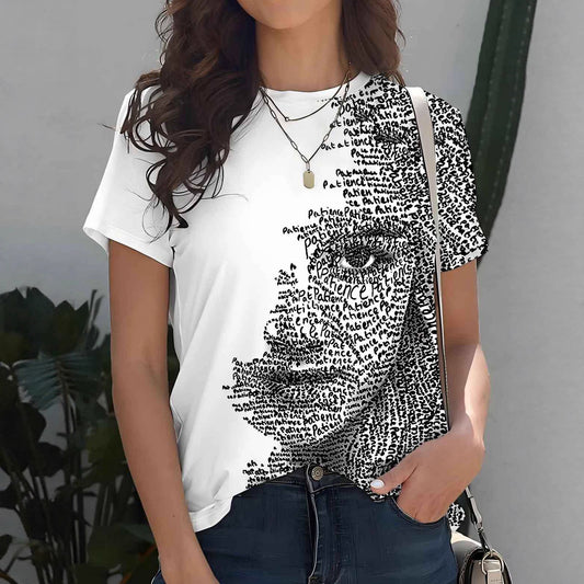 T-shirt à manches courtes imprimé - Chic&Shines