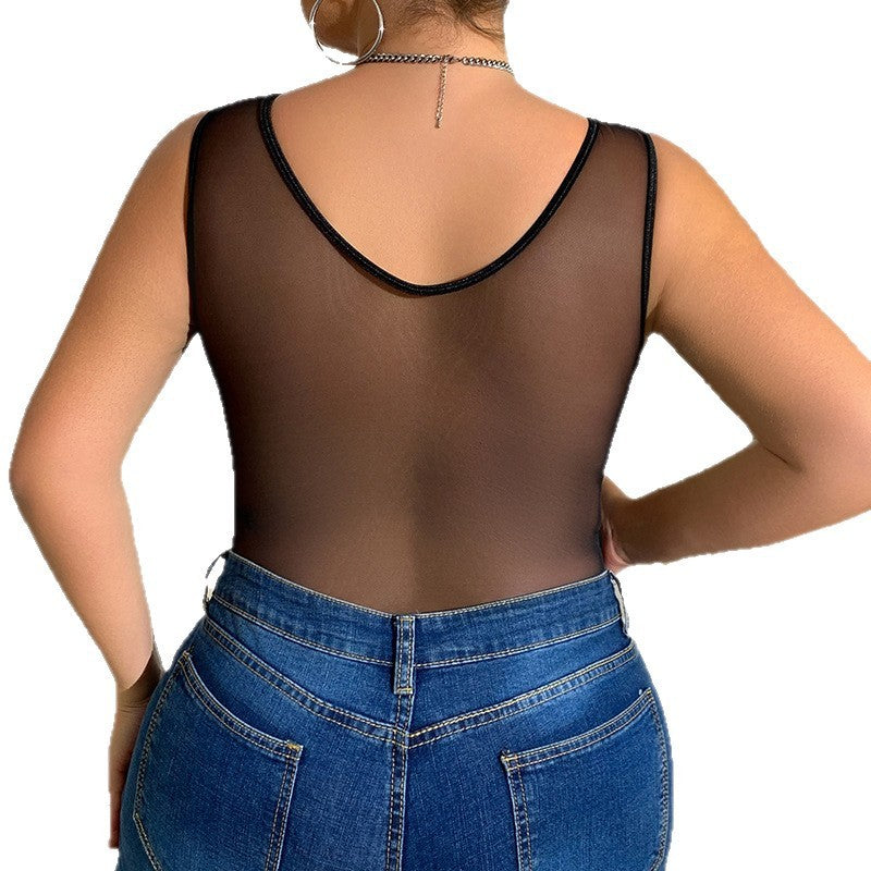 Body siamois en dentelle losange - Chic&Shines