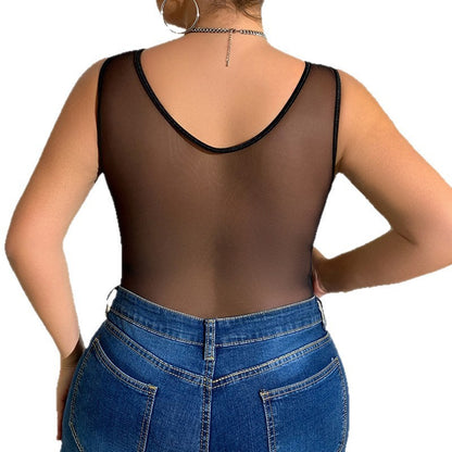 Body siamois en dentelle losange - Chic&Shines