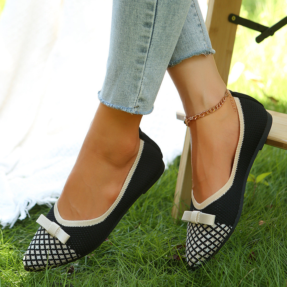 Chaussures tissées à semelle souple