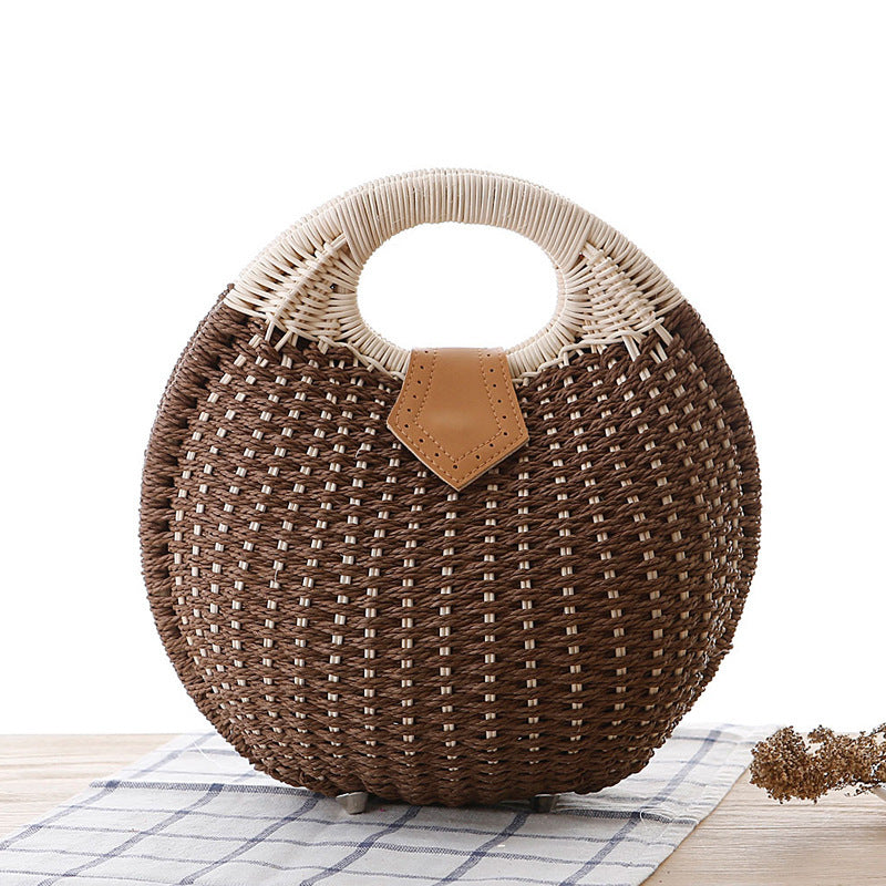 Sac à main en rotin