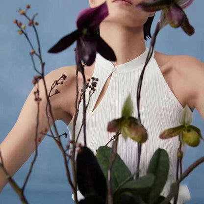 Haut court col rond sans manches - Chic&Shines