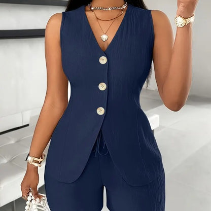 Ensemble chemisier sans manches et short - Chic&Shines