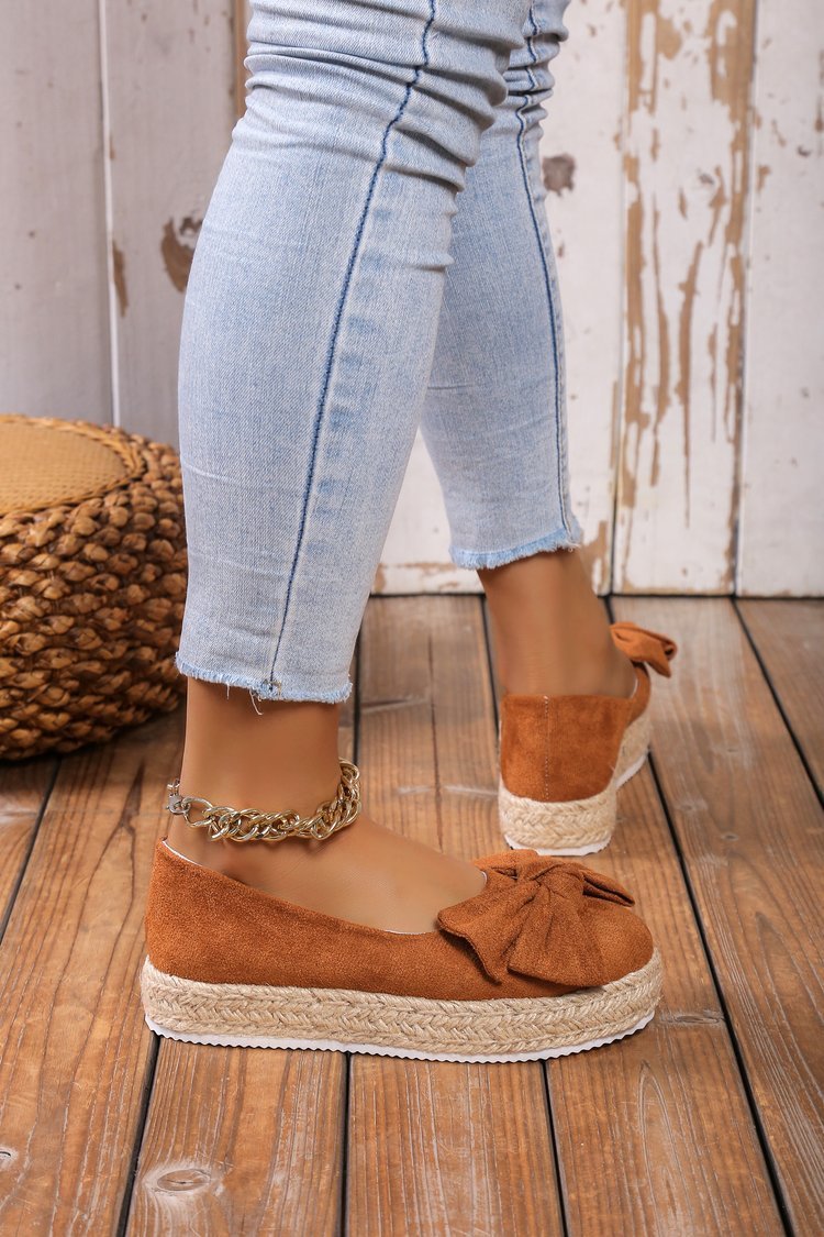 Chaussures à plateforme avec nœud - Chic&Shines
