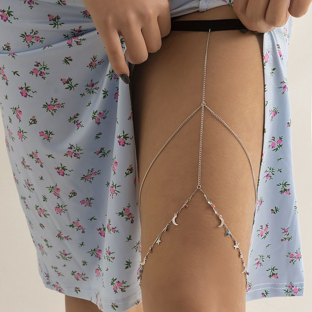 Chaîne de corps avec anneau de jambe en perles Leisure Beach - Chic&Shines