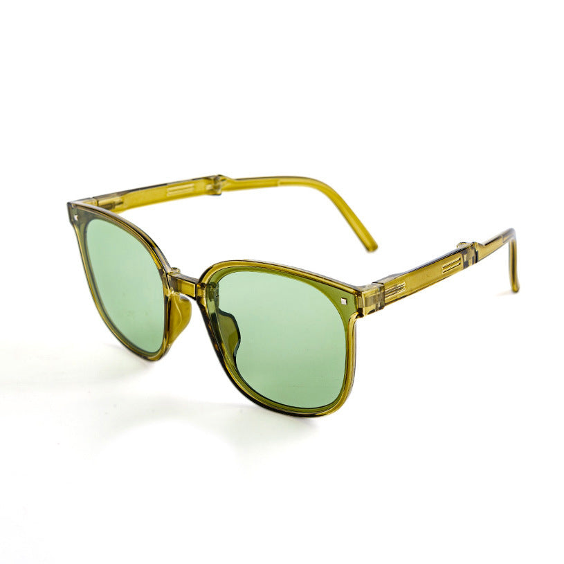 Lunettes de soleil pliantes rétro tendance