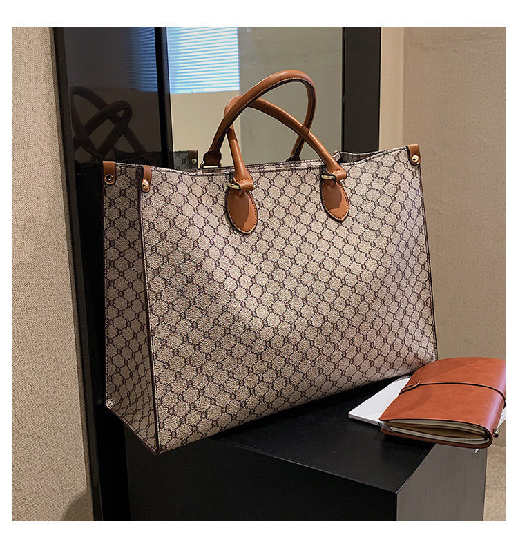 Sac fourre-tout à épaule simple rétro grande capacité