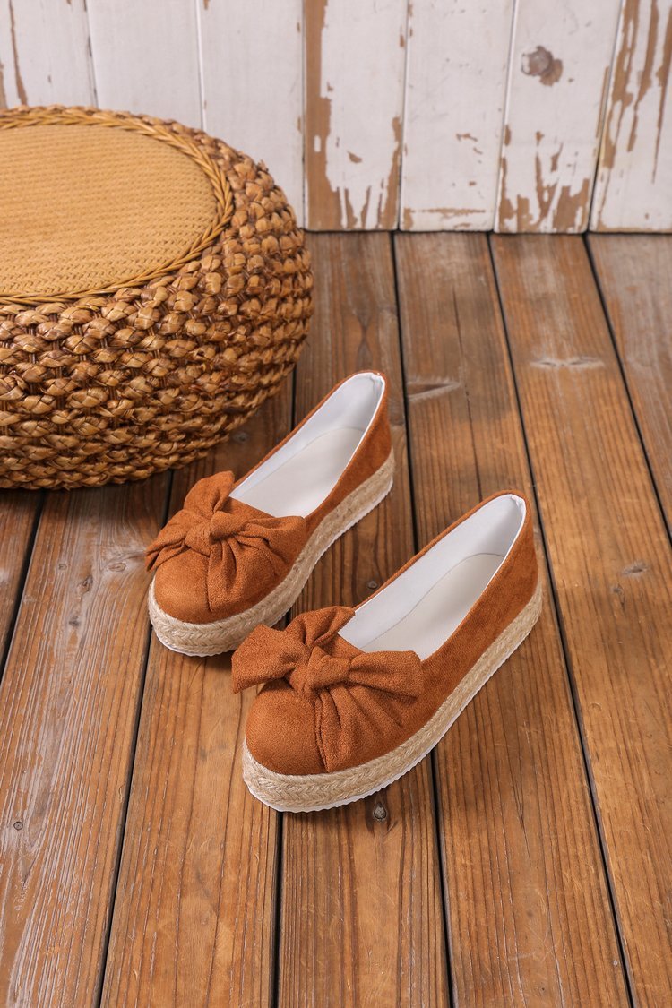 Chaussures à plateforme avec nœud