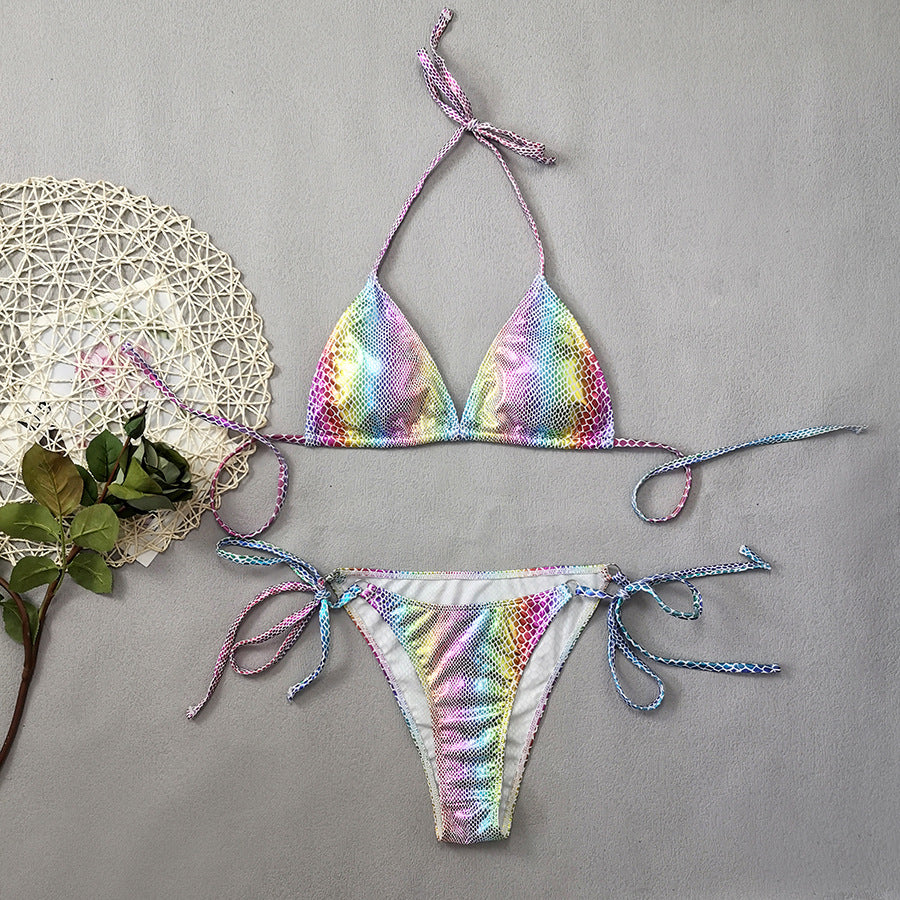 Maillot de bain 2 pièce bikini imprimé