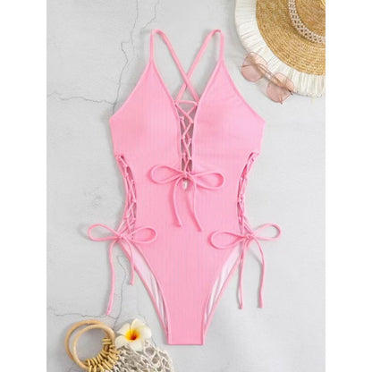 Maillot de bain a lacet dos nu - Chic&Shines