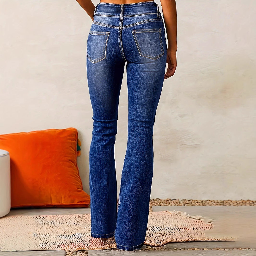 Jean slim stretch délavé
