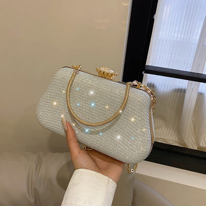 Sac à bandoulière strass avec chaîne - Chic&Shines