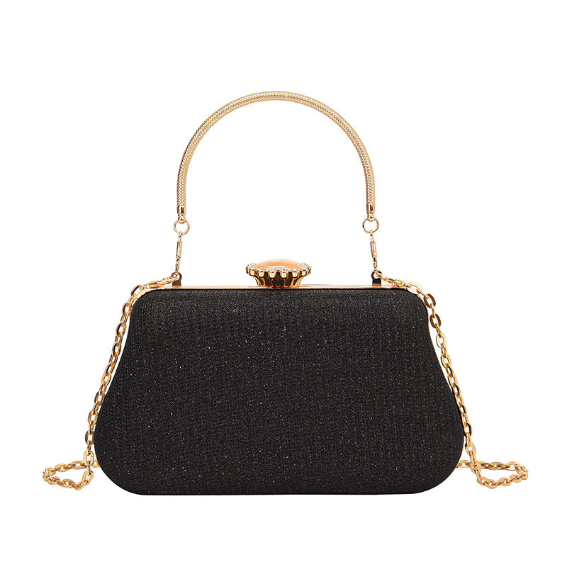 Sac à bandoulière strass avec chaîne