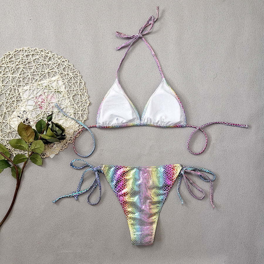 Maillot de bain 2 pièce bikini imprimé