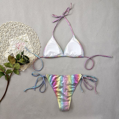 Maillot de bain 2 pièce bikini imprimé - Chic&Shines