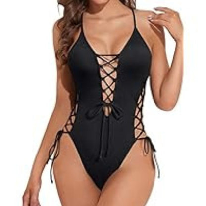 Maillot de bain a lacet dos nu - Chic&Shines