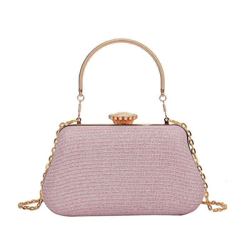 Sac à bandoulière strass avec chaîne