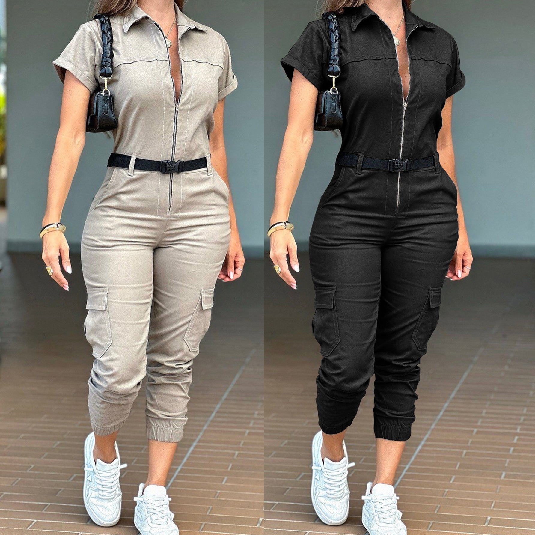 Combinaison pantalon fermeture éclaire