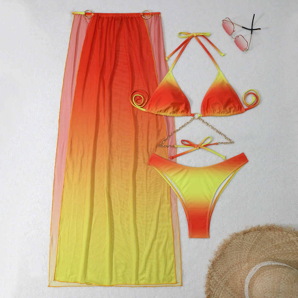 Maillot de bain trois pièces licou - Chic&Shines
