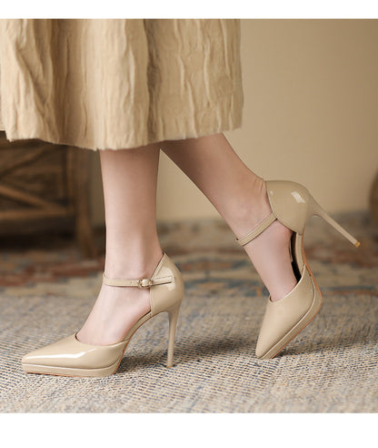 Escarpins à plateforme imperméables bout pointu