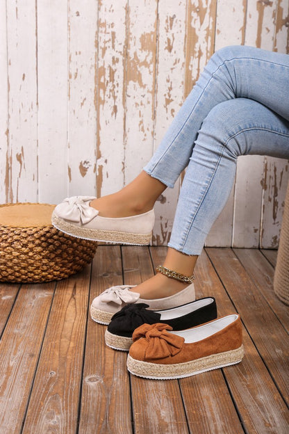 Chaussures à plateforme avec nœud - Chic&Shines