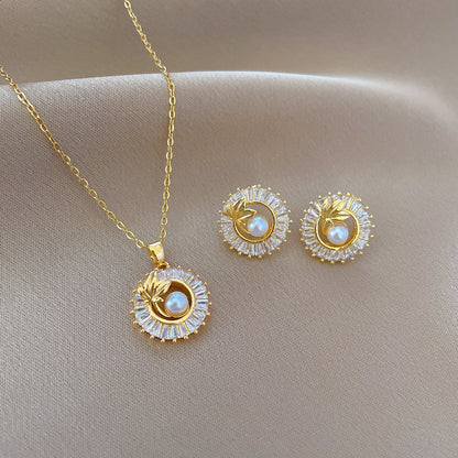 Parure bijoux collier et boucles d'oreilles - Chic&Shines