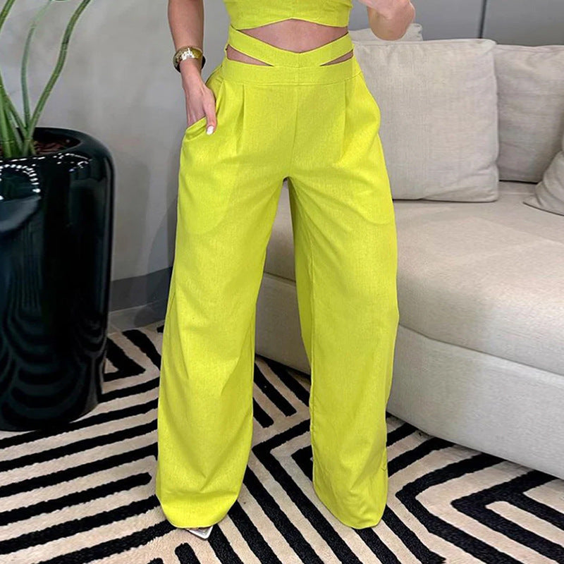 Combinaison pantalon sans manches dos nu