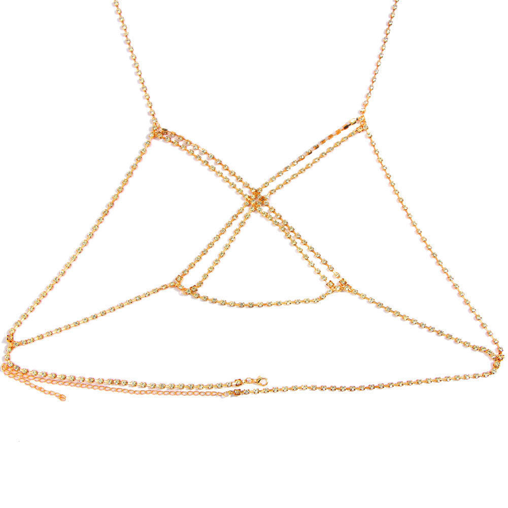 Bijoux de corps strass en croix