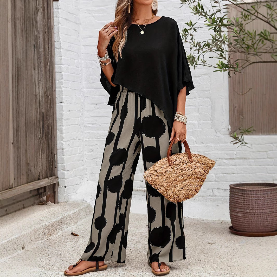 Ensemble haut et pantalon large - Chic&Shines