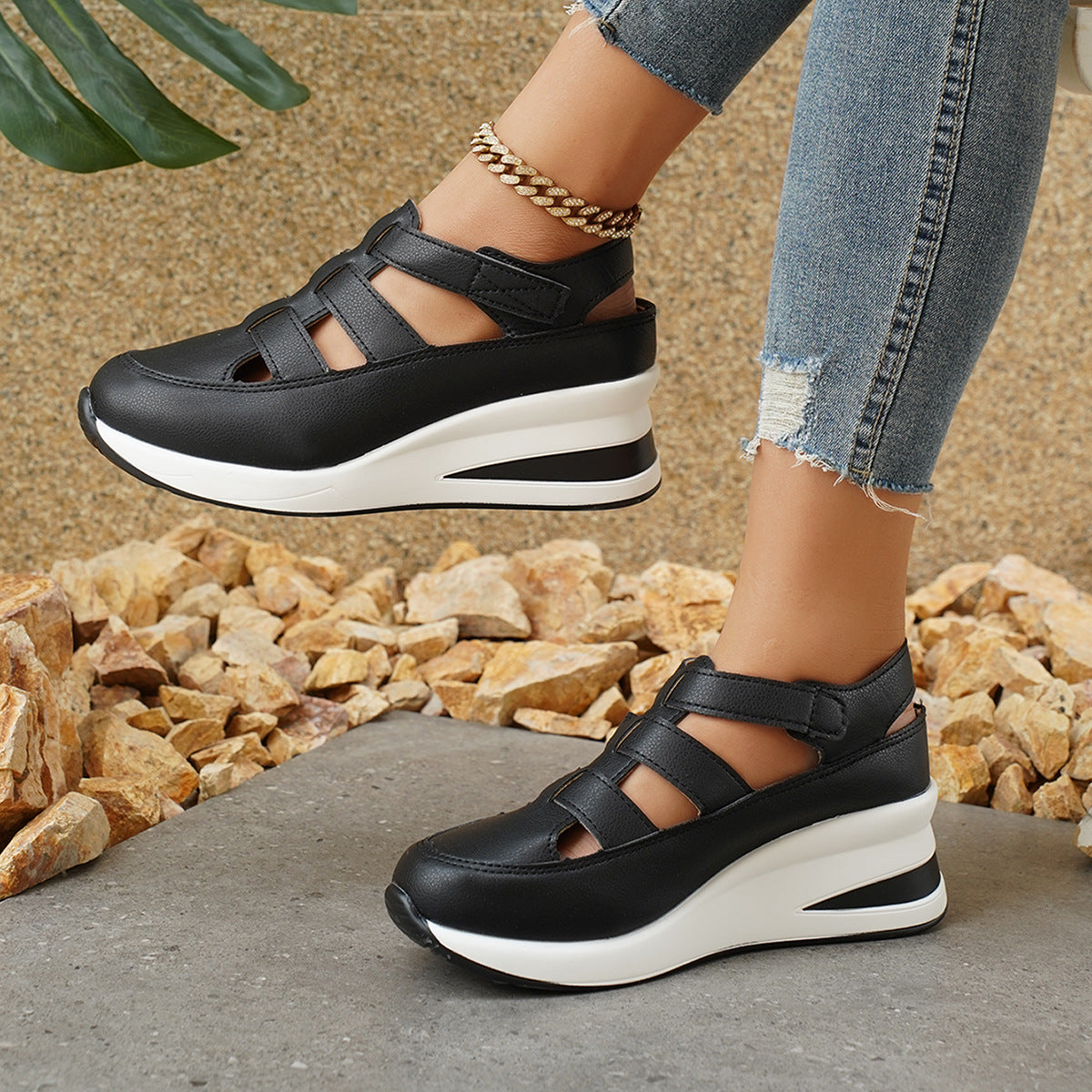 Chaussure à semelles épaisses réhaussantes - Chic&Shines