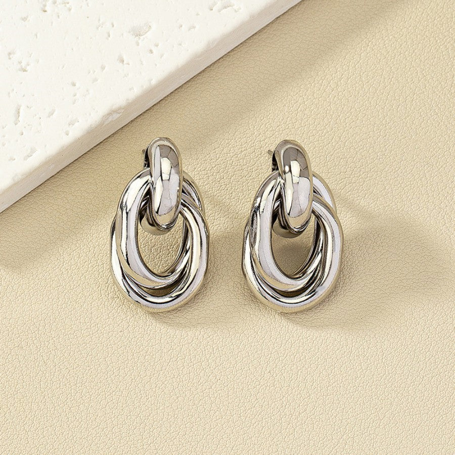 Boucles d'oreilles géométriques en métal - Chic&Shines