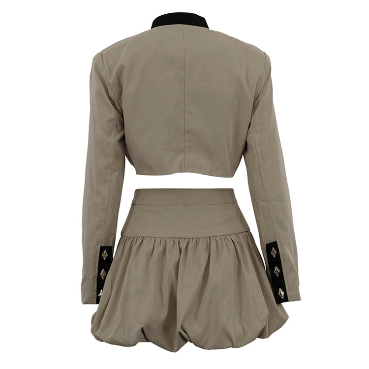 Ensemble chemise manches longues et mini-jupe - Chic&Shines
