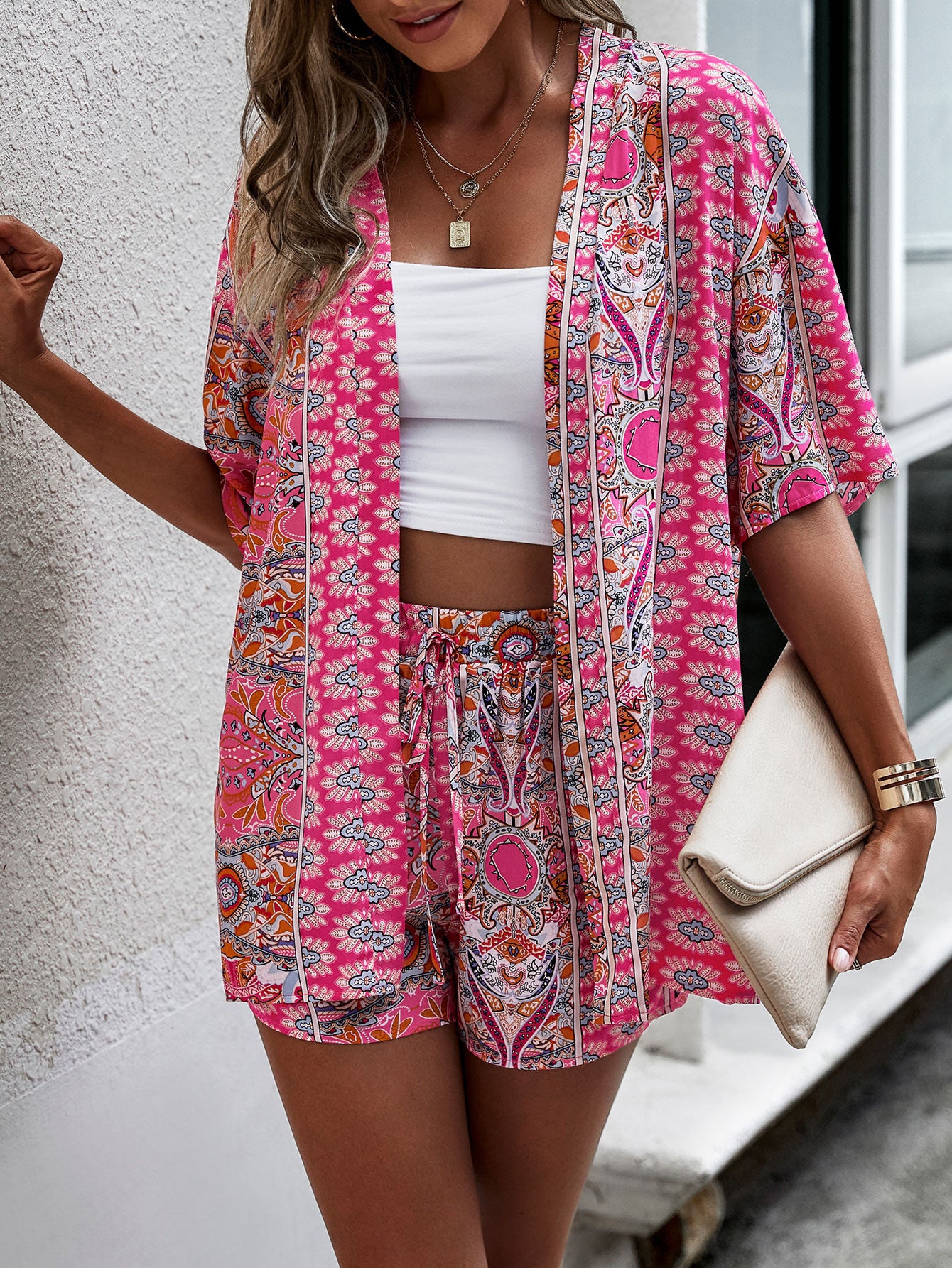 Ensemble chemise manches courtes short - Chic&Shines