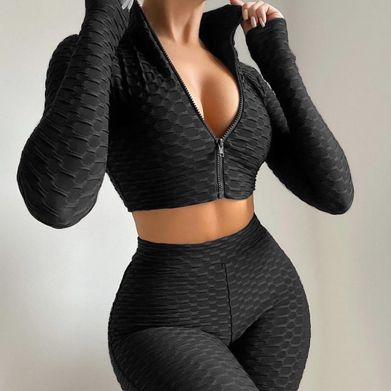 Ensemble de sport haut manches longues et short
