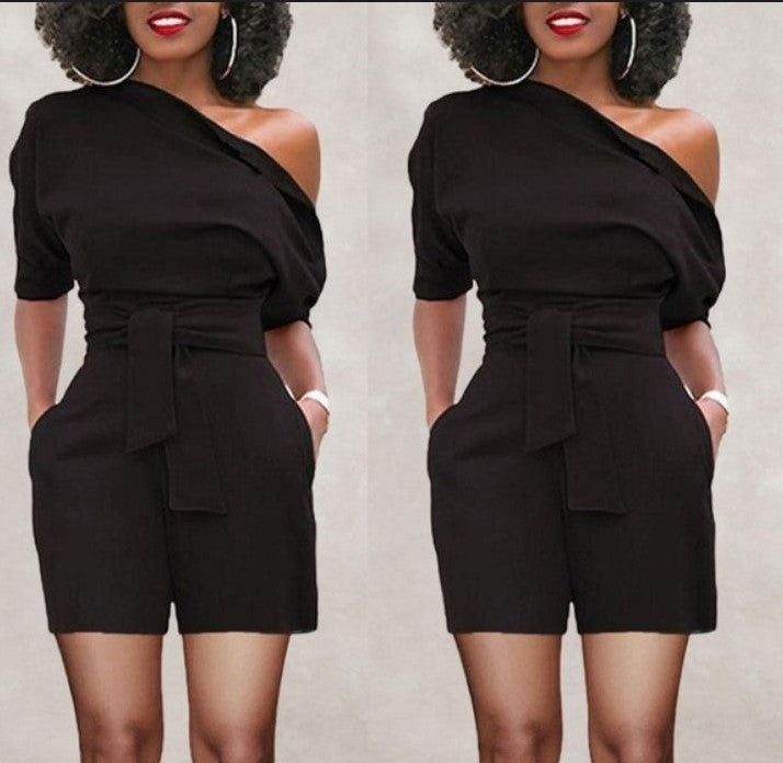 Combinaison short une épaule - Chic&Shines