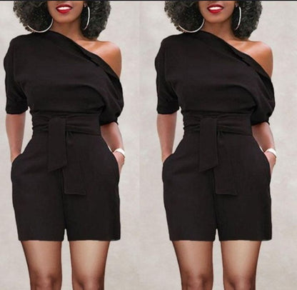 Combinaison short une épaule - Chic&Shines