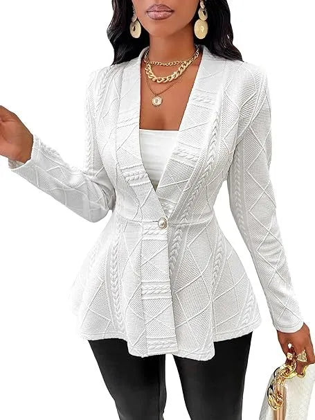Veste à manches longues en jacquard - Chic&Shines
