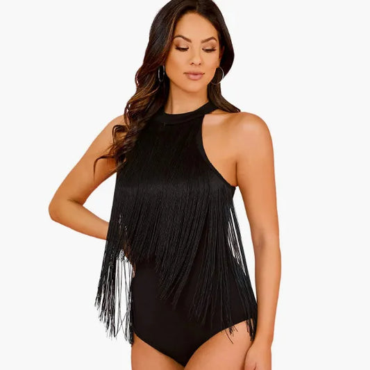 Bodys sans manches col licou et pompons - Chic&Shines