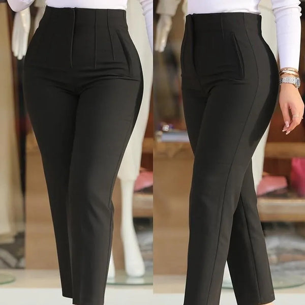 Pantalones ajustados de cintura alta