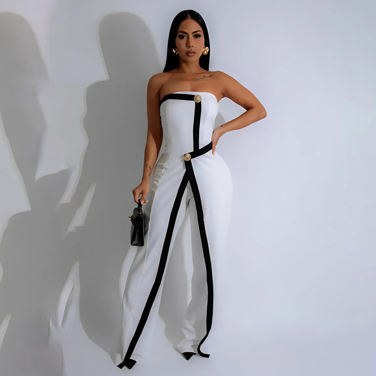 Sleeveless slim fit jumpsuit