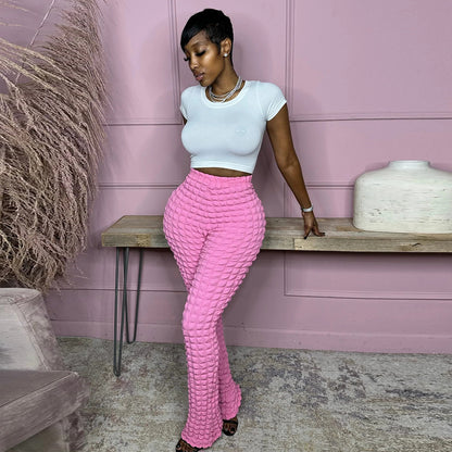 Pantalon Moulant Amples À Bulles - Chic&Shines