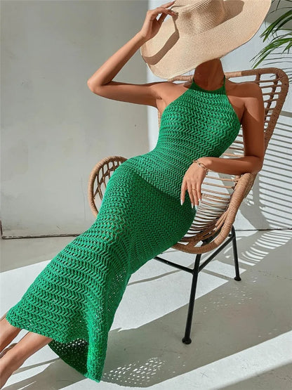 Robe Creuse En Tricot Dos Nu - Chic&Shines