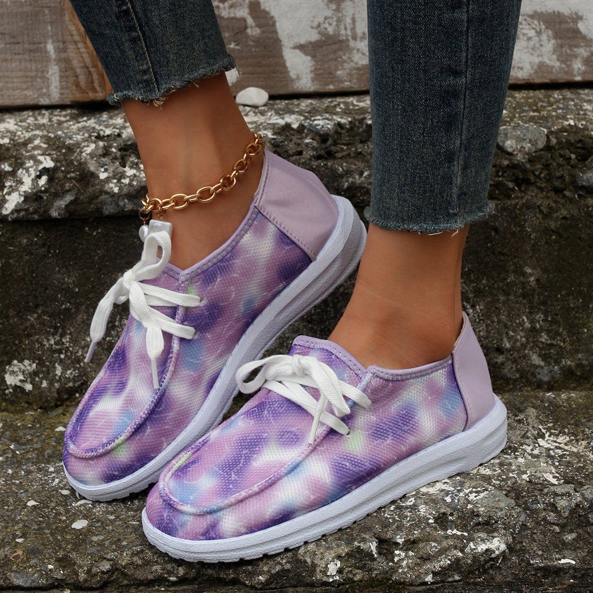 Basket en tissu tie-dye légère - Chic&Shines