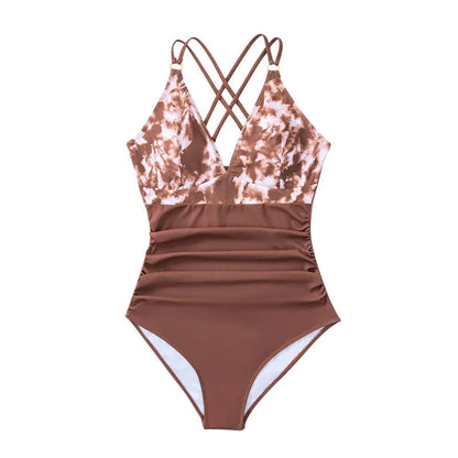 Maillot De Bain Une Pièce Imprimé Tie Dye - Chic&Shines