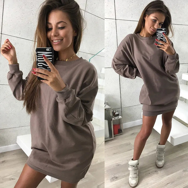 Robe Sweat Ample A Manches Longues
