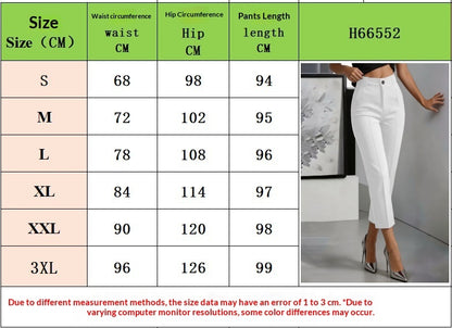 Pantalon court coupe droite fluide taille haute - Chic&Shines