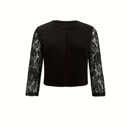 Veste en dentelle transparente manches 3/4 - Chic&Shines